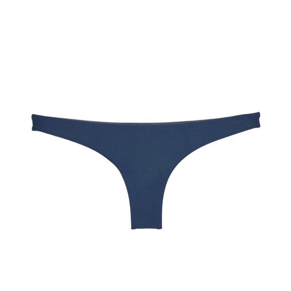 NWT MIKOH Blue Lahaina Low Rise Bikini Bottoms